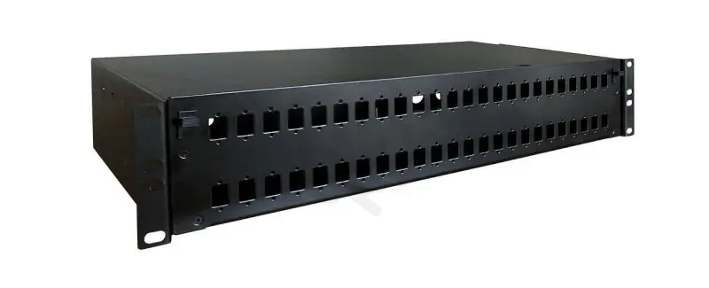 Vana optická 19" 2U BK RAL 9005 s výsuvným šuplíkem bez čela SOLARIX 86010307 Autentický