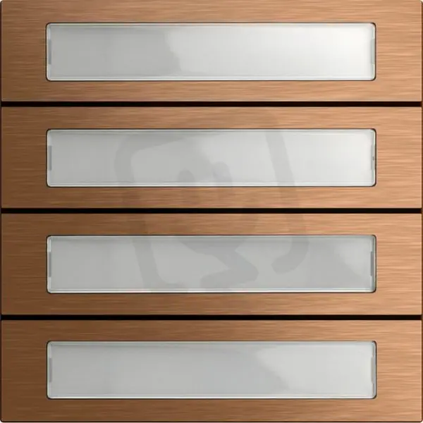 Expresní Doručení Modul volacího tlačítka 4x System 106 bronz GIRA 5534921