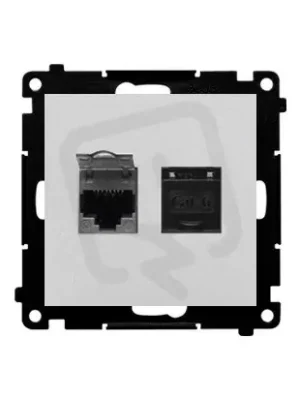 Výhodná Nabídka T62.01/143 Zásuvka datová 2 násobná RJ45
