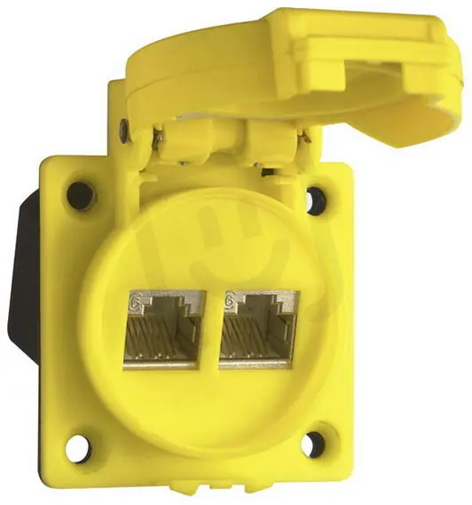 ETHERNET zásuvka vestavná 2xRJ45 IP55 zař.konektor ABL RJ45K23 Omezená Nabídka