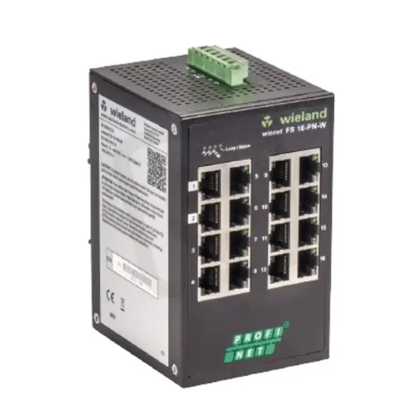 Ethernetový switch WIENET FS 16-PN-W WIELAND 83.040.1511.0 Nejprodávanější