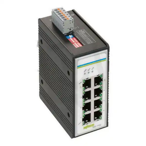Průmyslový switch 8 portů 1000Base-T černá WAGO 852-1102 Dokud Zásoby Vydrží
