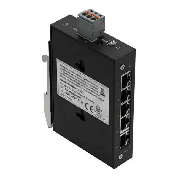 Akce Průmyslový switch ECO, 5 portů 100Base-TX, Černá WAGO 852-111/000-001
