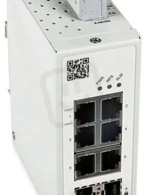 Konfigurovatelný průmyslový switch, 6-Port 1000BASE-T, 2 sloty 1000BASE-SX/LX Ověřený