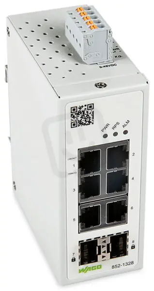 Konfigurovatelný průmyslový switch, 6-Port 1000BASE-T, 2 sloty 1000BASE-SX/LX Ověřený