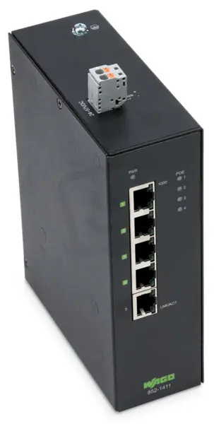 Průmyslový switch ECO 5 portů 1000Base-T Rozšířený rozsah teplot WAGO 852-1411 Akční Cena