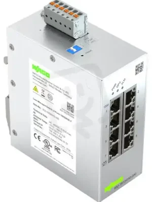 Jednoduchý konfigurovatelný switch, 8 portů 1000Base-T WAGO 852-1812/010-000 Dokud Zásoby Vydrží