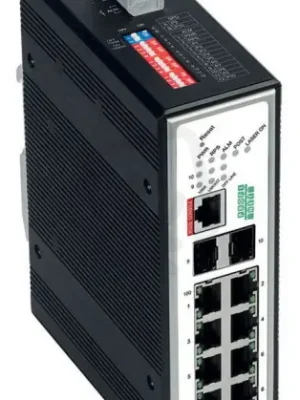 Průmyslový konfigurovatelný switch, 8 portů 100Base-TX, 2 sloty 1000BASE-SX/LX Akční Cena