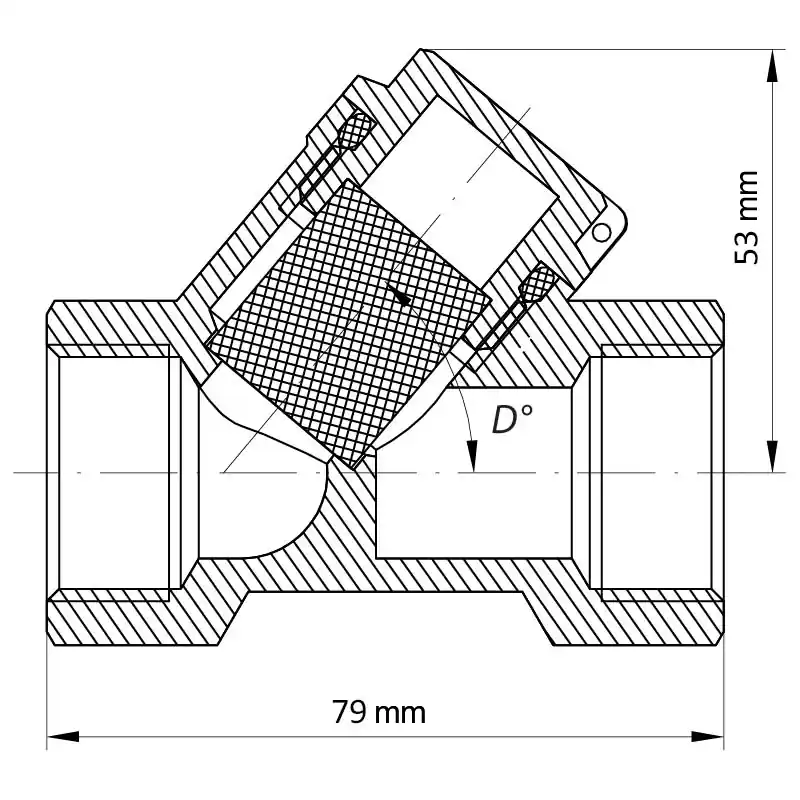 Šikmý filtr, KR.F01 1" KR.F01 1" Jen Po Omezenou Doba