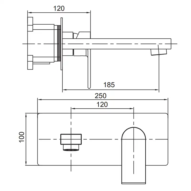 Pouze Dnes Umyvadlová baterie podomítková KI-16015-02 KI-16015-02