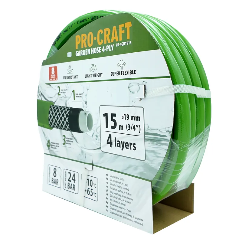 Must-Have Zelená zahradní hadicí Procraft PR-4GH1915 PR-4GH1915