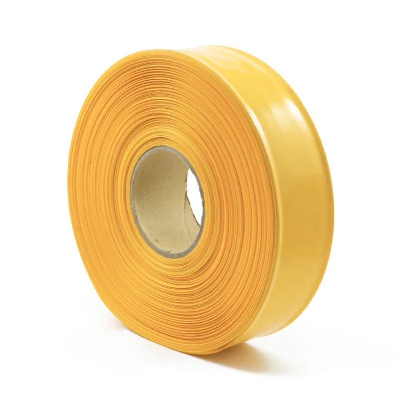 Žlutá smršťovací PVC fólie 2 1 šíře 57,5mm, průměr 35mm Akce