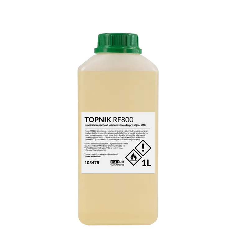 Kalafunové tavidlo k pájení SMD Topnik RF800 1000ml Víkendová Akce
