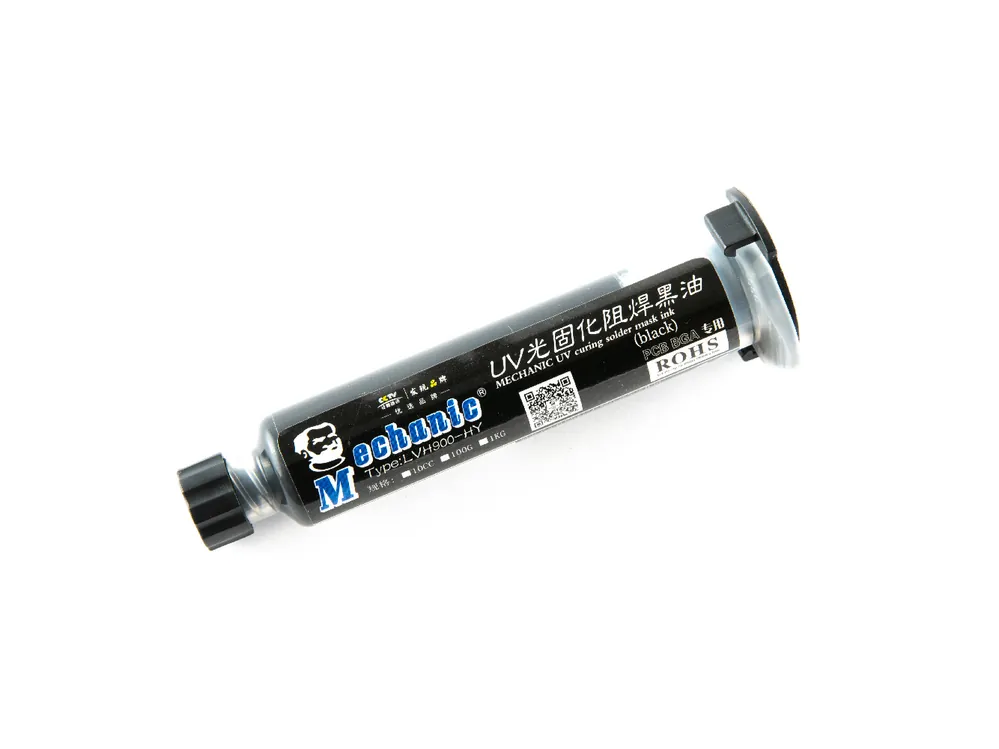 UV vytvrditelný lak pro nepájivou masku černý Bezpečná Platba