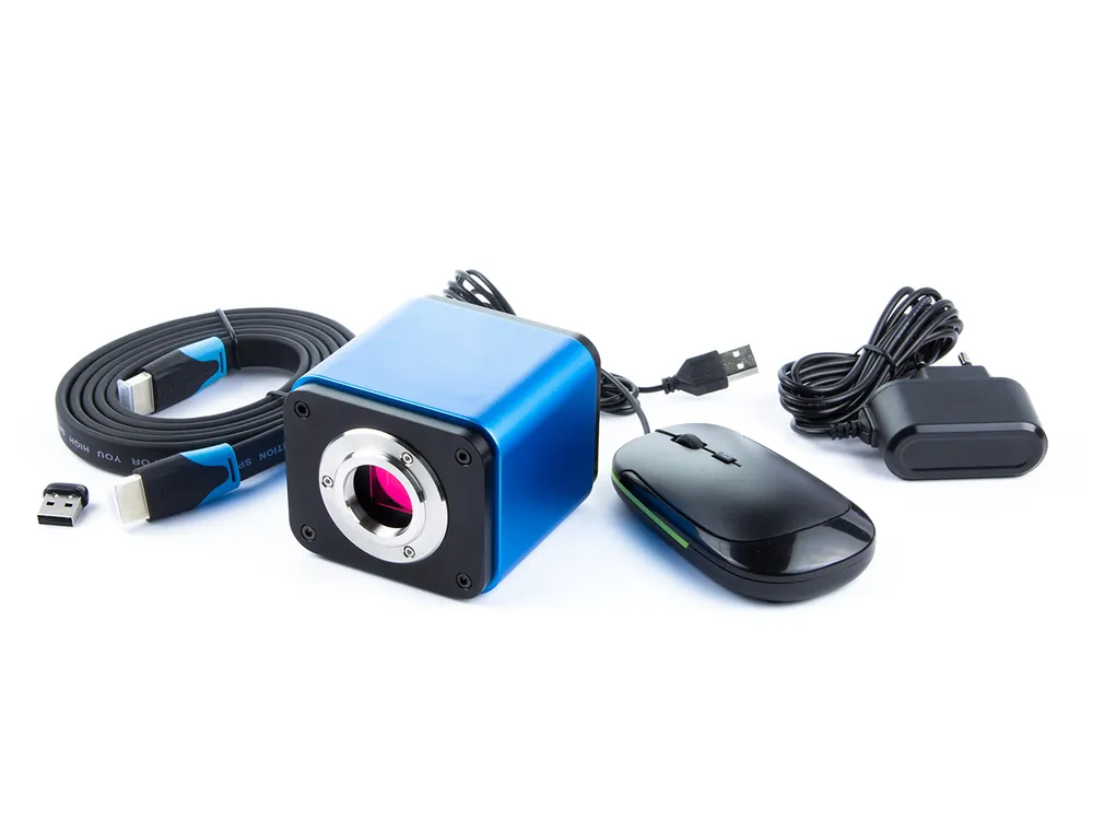 Značkový Smart Kamera pro mikroskopy s automatickým ostřením 5Mpix, HDMI, USB, Wifi, Sd karta s měřícím SW