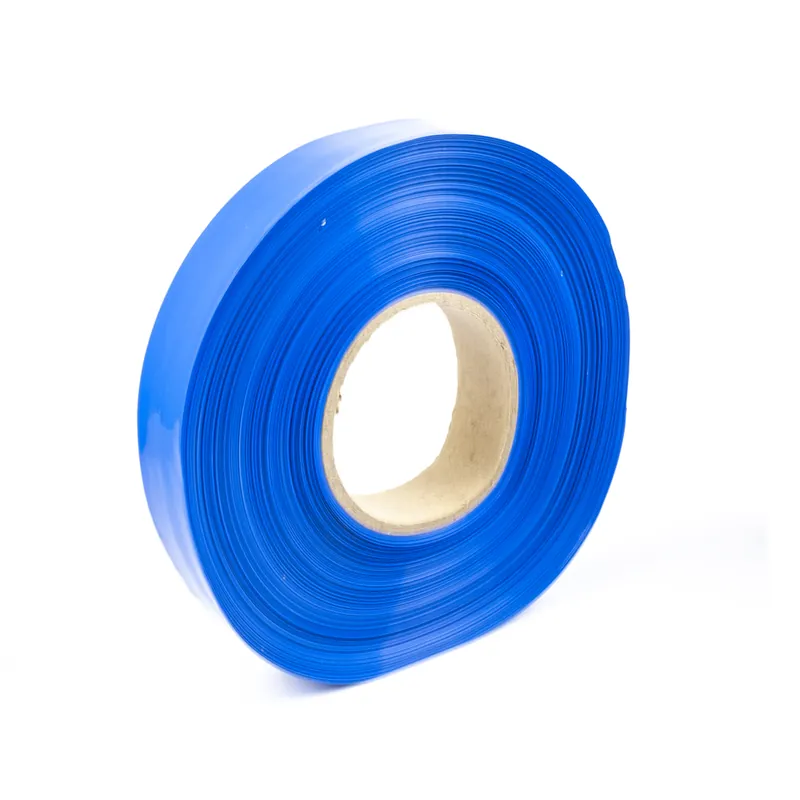 Novinka Modrá smršťovací PVC fólie 2 1 šíře 25mm, průměr 15mm