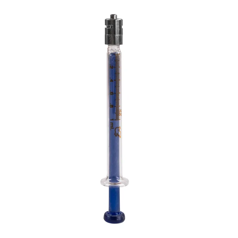 Originální Injekční stříkačka s ručním pístem celosklěněná Luer-Lock 1 ml
