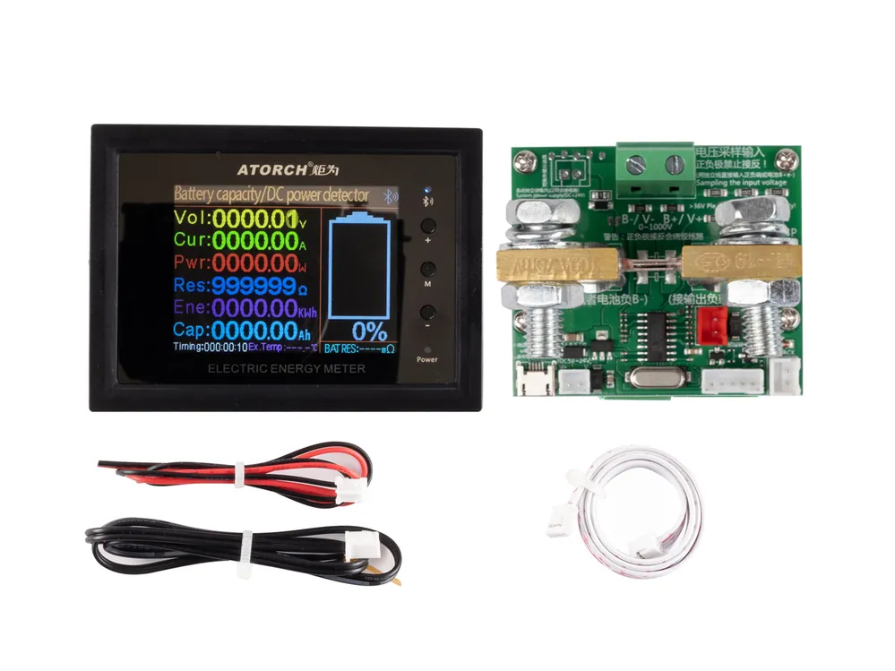 Monitor / tester měření kapacity a monitorování stavu akumulátorů. DT24 - 100A / 278V DC s Bluetooth Finální Výprodej