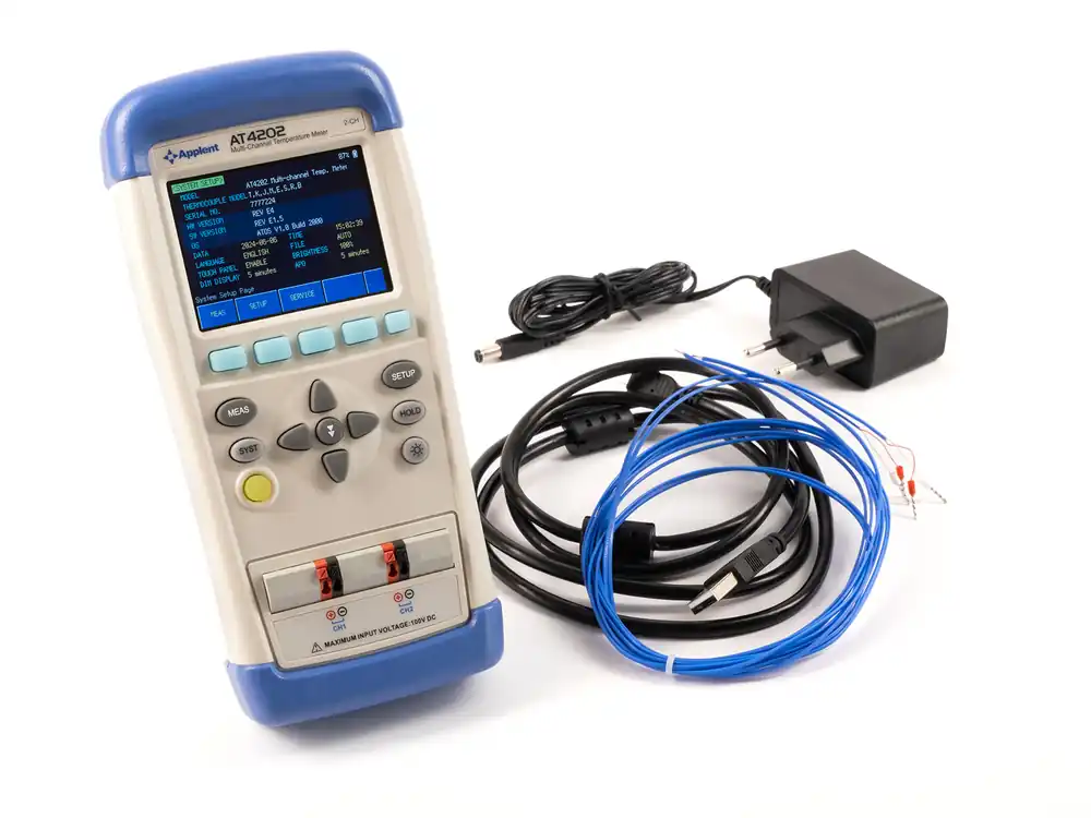 Vysoce Kvalitní Applent AT4202 dvoukanálový termočlánkový datalogger a teploměr