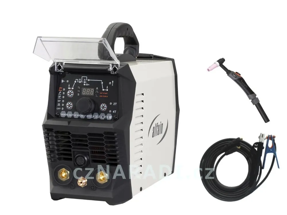 Novinka PERUN 160 T HF PULSE + kabely 25/3m + TIG hořák