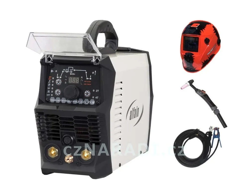 Odeslání Ihned PERUN 160 T HF PULSE + kabely 25/3m + TIG hořák + kukla