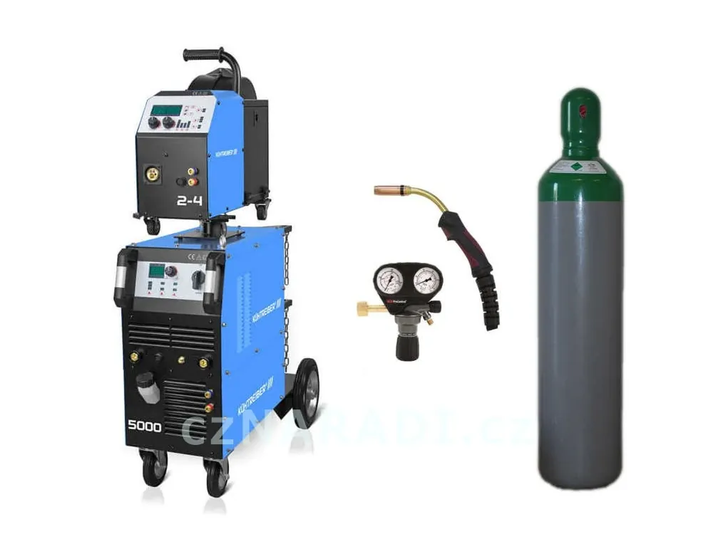Nová Kolekce KITin 5000 WS Multi MIG Synergic V2 + hořák + ventil GCE + lahev